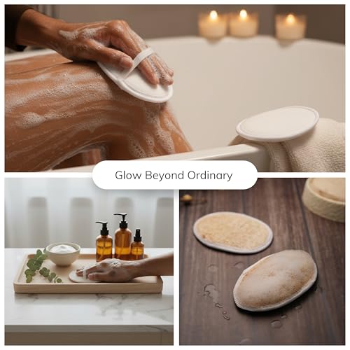 Image of Loofah Bathing Scrubber - Pack of 25 I Soft & Skin-Friendly I Gently Exfoliates for Smooth, Fresh Skin I Compact, Lightweight & Easy to Carry I Perfect for Hotels, Guests & Daily Use