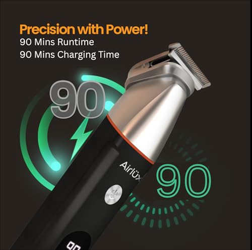 Image of All in One Trimmer for men | Full Body - Beard, Body, Private Parts, Head, Nose & Ear | Complete Grooming Kit | Rechargeable | Gifts for men | IPX7 Fully Waterproof | 90 Min Runtime | Magnetic Blades | 1 Year Warranty