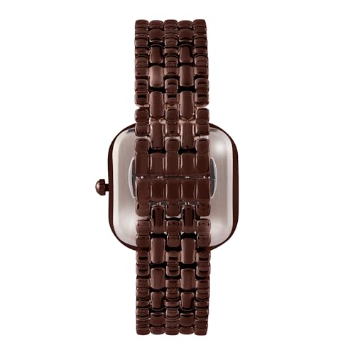Image of Carlton London Chelsea Women Stainless Steel Analog Watch | Silver Waterproof Watches for Women Girls Ladies | Luxury Square Watch | Fashionable Trendy Quartz Movement Wrist Watch