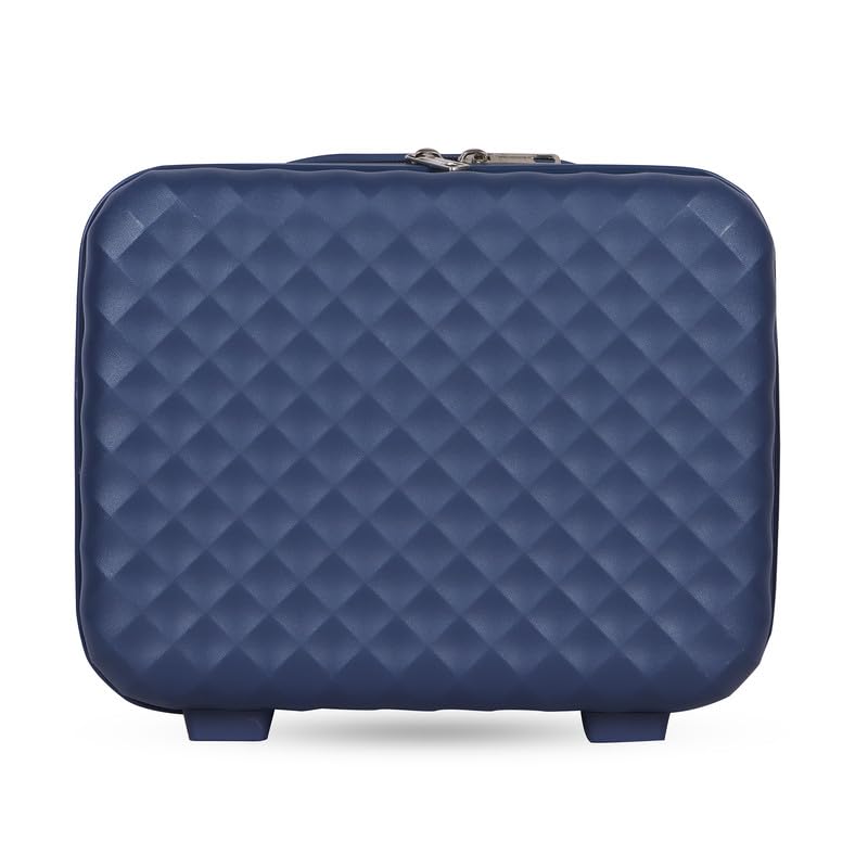 Image of Polo Class Trolley Bag 24 INCH with Vanity Trolley Bag | Polypropylene Material with 360-Degree Rotating Wheels | Number Lock & Securitec Zipper -Blue