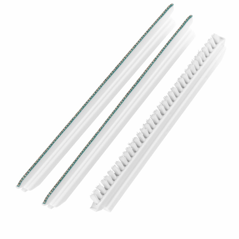 Fugentorpedo Ersatz-Set 2 mm – 2 Diamant-Schleifstege + 1 Fugenbürste – Nachfüllset für schmale zementäre Fliesenfugen in Bad, Küche, Dusche & WC