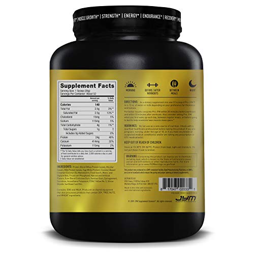 Pro Jym Protein Powder - Egg White, Milk, Whey Protein Isolates & Micellar Casein | Jym Supplement Science | Banana Cream Pie Flavor, 4 Lb #TOP6