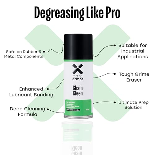 Image of Bike Chain Cleaner Spray (150mL) | Degreaser for Motorcycles, ATVs, Cycles & Chain-Driven Machines | Low-Residue Formula | Prepares Chain for Lubrication | Safe for All Chain Types