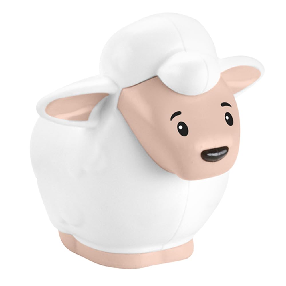 Fisher-Price Little-People Boże Narodzenie szopka zastępcza HPP89 ~ biała owcza figurka zapasowa