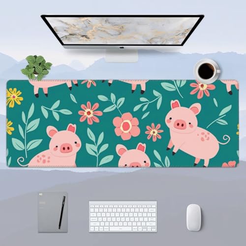 Tapis de souris de jeu cochon antidérapant pour setup stable - 3