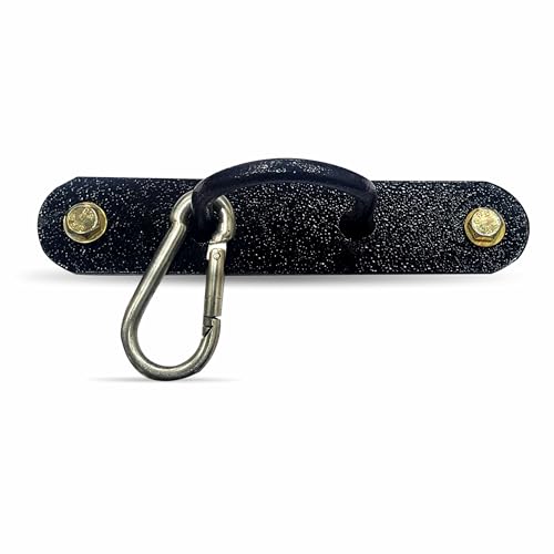 Image of Protoner Wall Mount Hook with Mounting Plate, Heavy-Duty Metal Snap for Battle Rope, Punching Bag Hanger, Boxing Bag, Hammock, Swing, Black