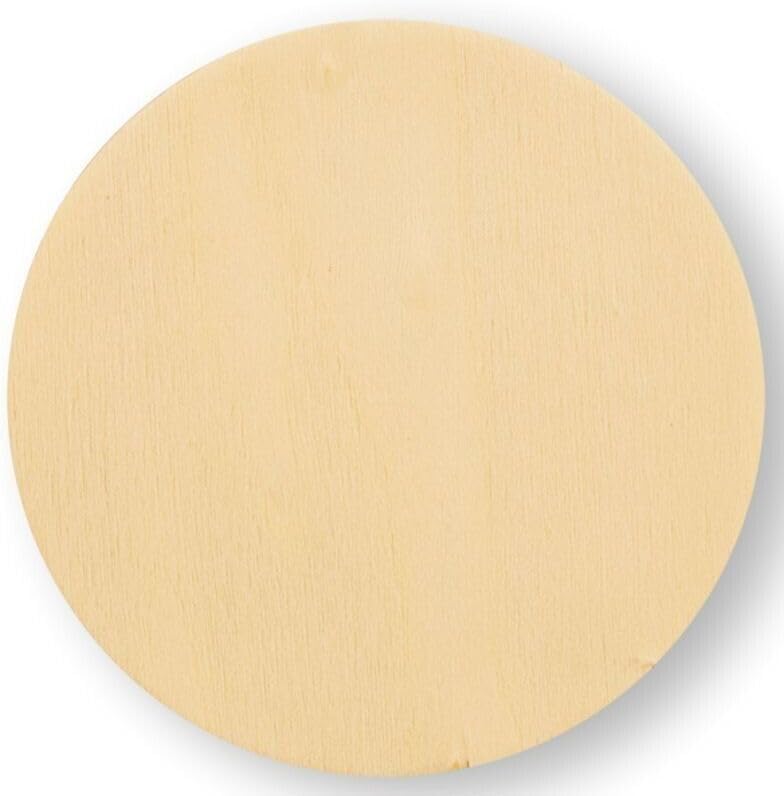 25 Birch Plywood 3" x 1/8" Thick Wood Circle Sign Altered Art
