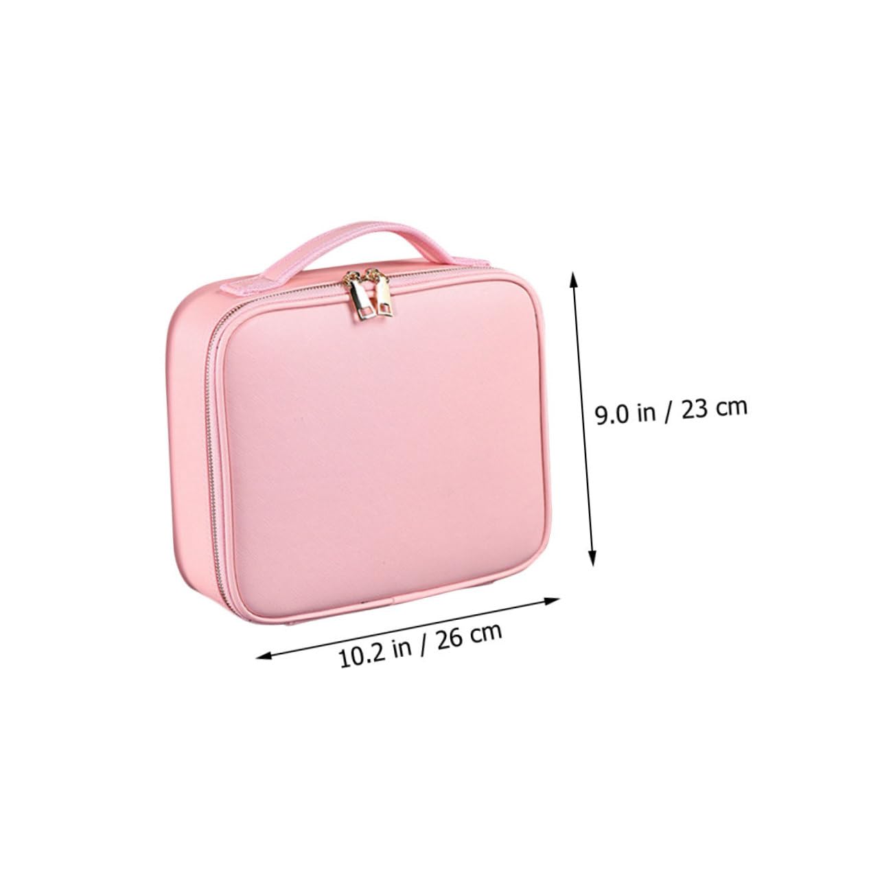 Kosmetiktasche mit Verstellbaren Fächern und Reißverschluss Kosmetikbeutel für Make-up und Beauty-zubehör Großes Aufbewahrungsetui für Reisen und Zuhause