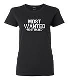 Most Wanted Most Hated T-Shirt Black Small