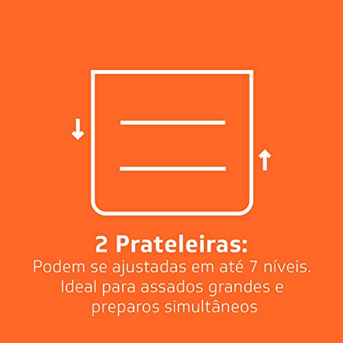 Forno de Embutir a Gás Brastemp 78 Litros Cor Inox Espelhado com Grill e Timer Touch - BOA84AR 220V