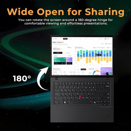 Image of Lenovo ThinkPad T14 Gen 6 Business Laptop • Intel Ultra 5 226V(Beats i7-1355U) • 64GB DDR5, 1TB SSD • WUXGA (1920x1200) IPS • Fingerprint • Backlit • 2 Thunderbolt 4 • Windows 11 • AI PC - Black