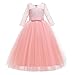 IWEMEK Vestidos de Princesa Fiesta de la Boda de Las Niñas 3/4...