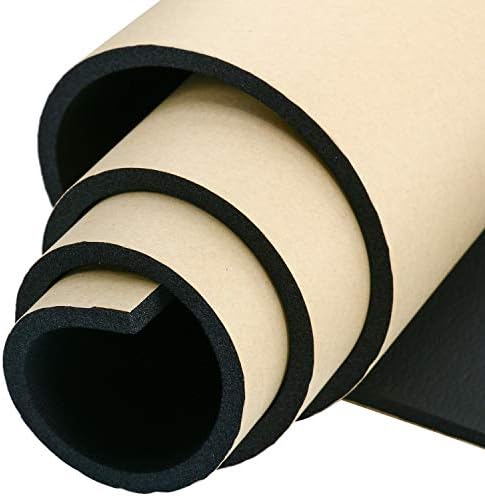 DasMarine Sponge Neoprene with Adhesive Foam Rubber Sheet, Cut to Multiple Dimensions and Lengths - DIY, Gaskets, Cosplay, Costume, Crafts (0.64cm Thick X 30cm Wide X 137cm Long)