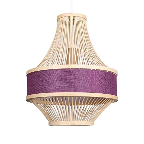 Lampe suspendue bambou pour salon de thé et restaurant zen