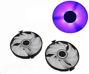2pcs FDC10U12S9-C RX 470 GPU Cooling Fan for XFX for AMD for Radeon 480 580 RX580 RX480 RX470 Edition for Crimson Graphics(2pcs Blue LED)