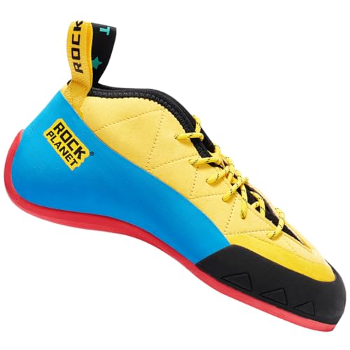 CASTIRON LIFT Professional Climbing Shoes Advanced Downturn for Sport Climbing Bouldering | Asymmetric Toe Box & High Sensitivity? Yellow