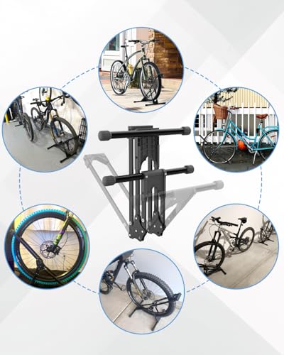 Porte vélo pliable pour pneu avant idéal pour optimiser l'espace de votre maison - 8