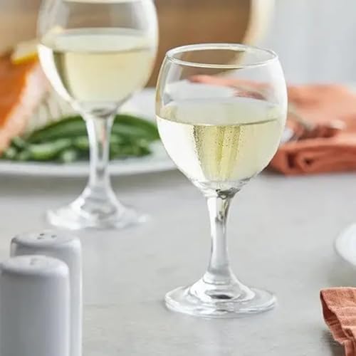 yersiz Wine Glasses Set of 6, 10 oz Premium Clear Glass Goblets – Elegant Glassware for Red and White Wine, Perfect for Parties, Weddings & Home Use - Thumbnail 6
