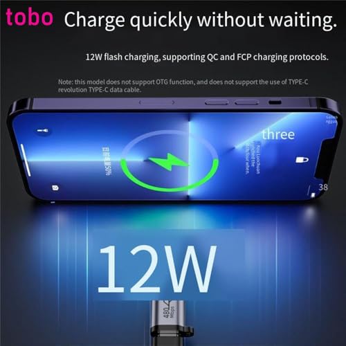 Tobo USB C to Lighting Adapter,27W PD Fast Charging for 14/13/12 Pro Max Plus Mini,for Lighting to USB C Cable Adapter for iPad,Support Transfer... - Image 5