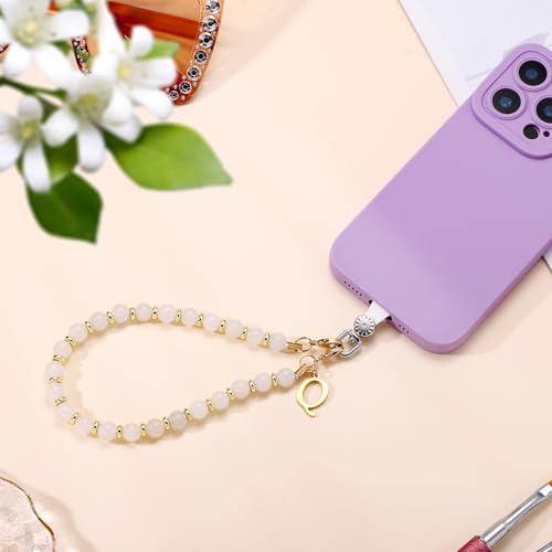 1 Set Beaded Phone Wrist Strap, Initial Phone Charms Detachable Letter B - Photo 86 sur 176