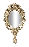 SPECCHIERA DA APPOGGIO - Specchierina stile shabby con cornice in legno e finitura argento anticato fatta a mano da mastri artigiani Fiorentini