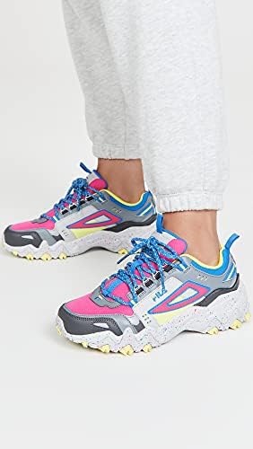 Fila Women's Oakmont TR Sneaker, Pink Glo/Monument/Electric Blue, 8.5 | Image 2
