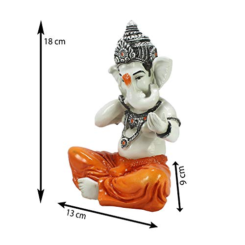 Image of eCraftIndia Lord Ganesha Singing Song Decorative Showpiece - 20 cm