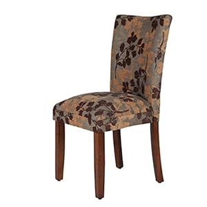 Homepop home decor k1136 f975 classic upholstered parsons dining chair single accent dining chair brown woven  urban country home decor