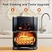 Simple Deluxe 12-in-1 Air Fryer 6.34 Qt, Digital Preset Airfryer with Visible Window, Nonstick and Dishwasher-Safe Basket, Air Fry, Roast, Bake, Dehydrate, Fries, 1700W, Gary