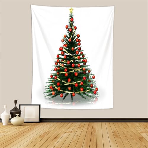 Hixingo Tapiz Decorativo Pared, Tapiz de Pared con Diseño de Impresión del árbol de Navidad, Murales Decorativos Pared Tapiz Pared, Decoración para Dormitorio, Salón (200 * 150cm,patrón 11)
