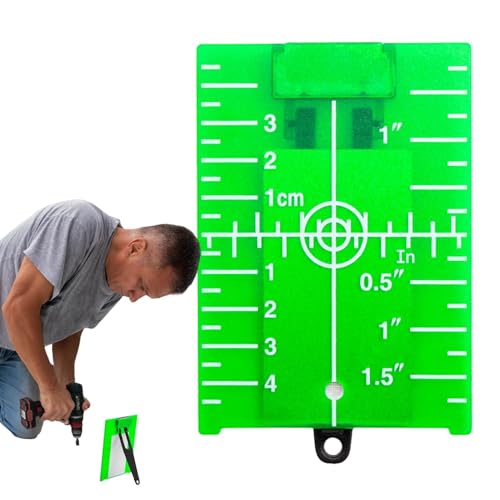 Objektivplatte – Objektivplatten-Sammelhalterung, horizontale Zielplatte, Messplatte mit Markierungsbasis, metrisch/Zoll, reflektierende Strahldistanzplatte, Rutenbrett