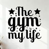 Pegatinas artísticas de vinilo gimnasia 42x44.9cm Incluye kit de película de transferencia Negro