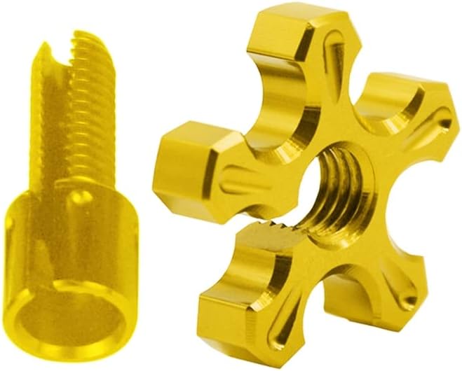 AE PRO - Brake Clutch Levers Cable Wire Adjuster Screw Bolt Machine For Nmax 125 Cb125r Buell Xb9 Sym Maxsym 400i Hondas CRFs300l (Gold)