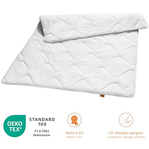 sleepling Winter Bettdecke 135x200 cm, Ultra warme Winterdecke, Winterbettdecke 135 x 200 cm, 100% feine Mikrofaser, Made in EU, Oeko-Tex 100, waschbar bis 60 Grad