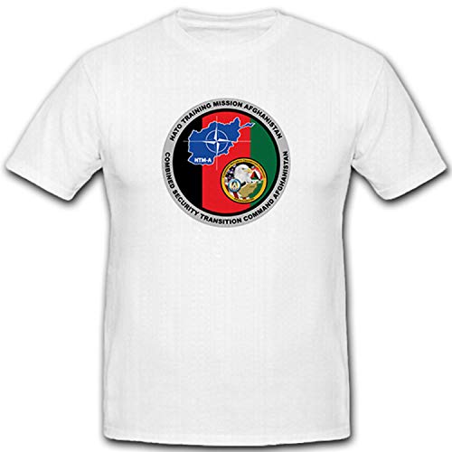 T-shirt Blanc NATO Afghanistan #7871 Partagez l'Histoire en Taille XXXL