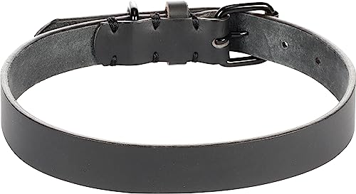 Flamingo Dog Collar Leano Black L 43-53cm 25mm