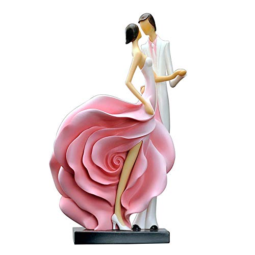 Statue de couple ZXQUEGF célébration de l'amour et de l'union artisanat maison b_19