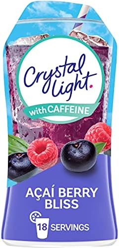 Crystal Light Liquid Açai Berry Bliss Energy Drink Mix with Caffeine (1.62 oz Bottle)