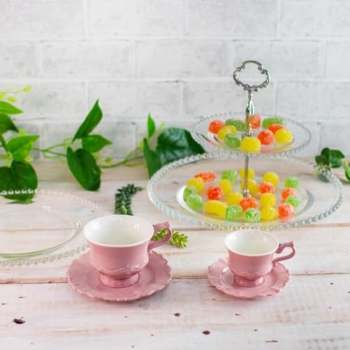 WOLFF - Prato Duplo para Doces de Cristal 32cm x 25cm - Linha Pearl WOLFF - Prato Duplo para Doces de Cristal 32cm x 25cm - Linha Pearl