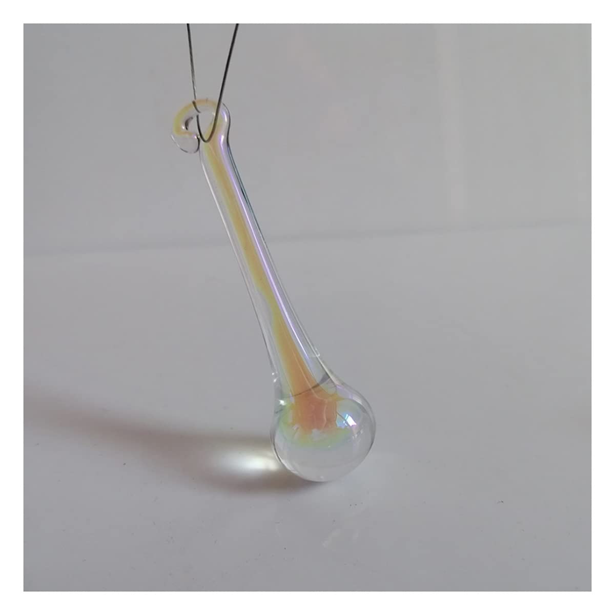 Chandelier Crystal Prisms Pendants 10Pcs 53mm Raindrop Crystal Prisms Pendant Chandelier Lamp Lighting Parts Crystals Lighting Lamp Replacement Parts (Color : AB Color)