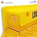 TRADESAFE Lockout Tagout Station, Loto Station Unfilled - No Lockout Tag Out Devices, Wall Mount Lock Out Tag Out Kit Board, Lockout Station with Lockable Cover, Yellow Polycarbonate Body