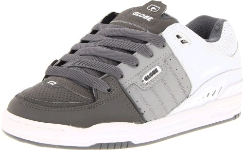 Image of Globe Mens Fusion Skate Shoes, Charcoal /Griffin /White, 6.5 M US