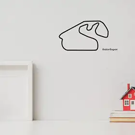 Pista Interlagos - Quadro, Decoração F1 Fórmula 1 - Toque 3d