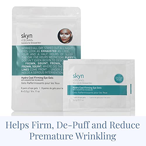 Skyn Iceland Hydro Cool Firming Eye Gels: Under-Eye Gel Patches To Firm, Tone And De-Puff Under-Eye Skin, 8 Pairs #TOP3