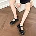 Stunner Mary Jane Shoes Women Women's Platform Oxfords Classics Ankle Strap Business Work Shoes Comfortable Loafers Black 35(4)