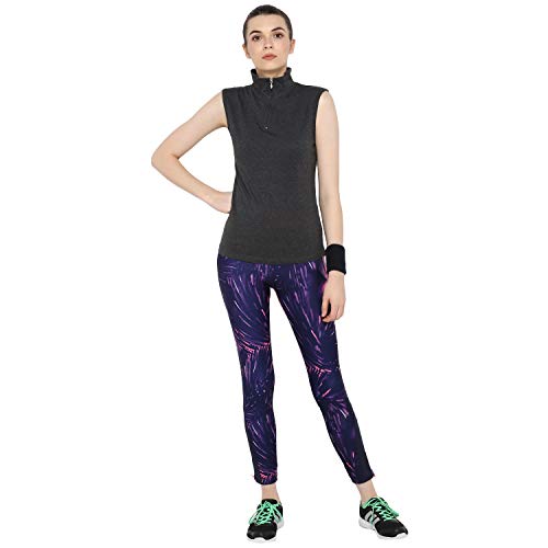 Image of Ap'pulse Women's Sleeveless 1 /4 Zip Hineck Tshirt(Pack of 2)
