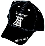Basecap Ruhrpott Cap mit Stick - Glück auf ! Baseballcap Fahne Pott Kappe Förderturm