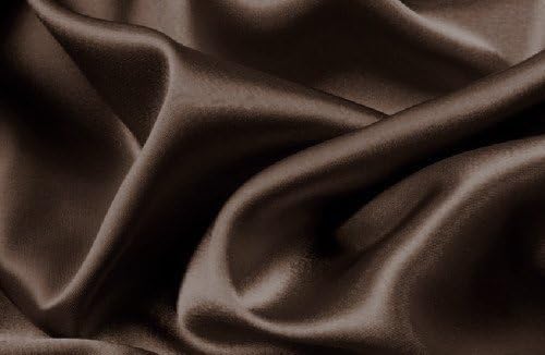 Mk Home LLC 4pc Soft Silky Satin Solid Color Deep Pocket Sheet Set (Brown/Coffee, King)