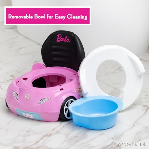 Barbie™ Convertible Car Potty Training Toilet, Includes Detachable Toddler Toilet Seat and Kids Potty, Ages 12 Months and Up, Pink - Image 6