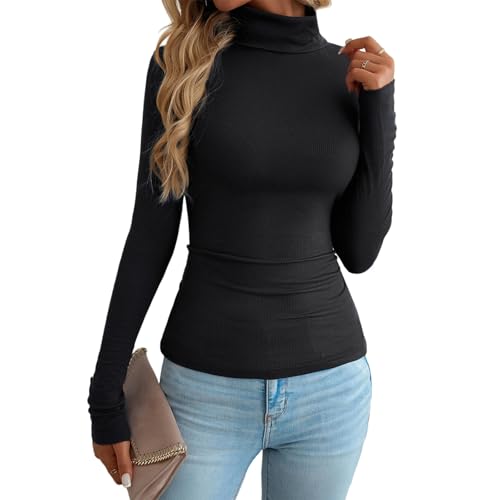 T-Shirt Encolure Carrée Noir Idéal pour le Bureau et les Sorties Chic